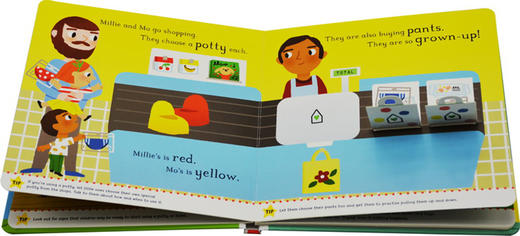 尿不湿再见 英文原版 The Big Steps No More Nappies 幼儿行为习惯养成绘本 纸板翻翻操作书 英文版进口原版英语书籍 商品图2