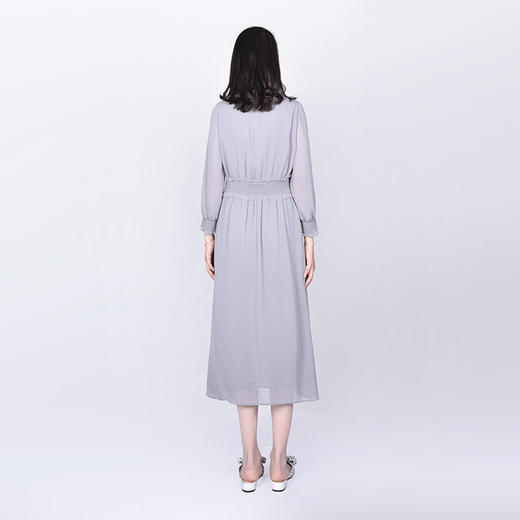 圣三利女装夏季中长款雪纺连衣裙SL2117158 商品图3