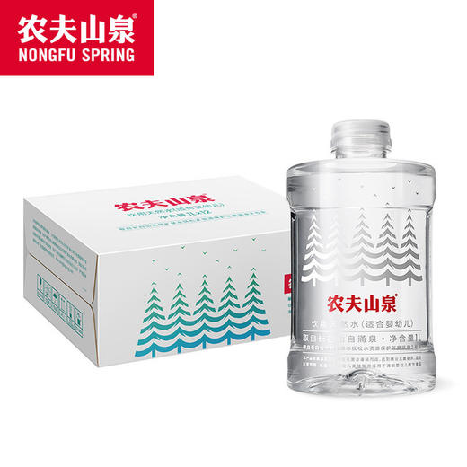 【食品酒水】农夫山泉女团水婴儿水1L*6母婴饮用水弱碱低钠网红矿泉水饮料 商品图0