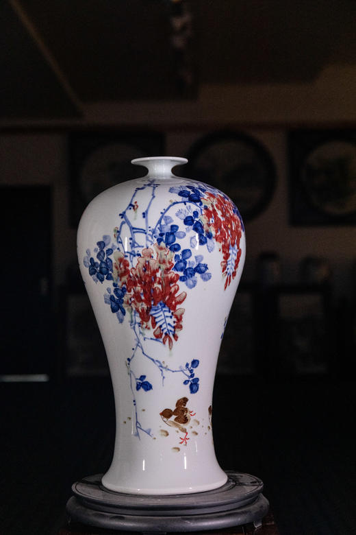 曹细毛：紫气东来梅瓶 商品图0