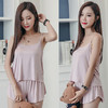 【吊带睡裙】韩版夏季性感吊带短裤睡衣女夏两件套大码春秋女士睡衣家居服套装 商品缩略图4