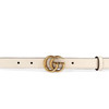 Gucci/古驰白色双G带扣腰带2cm-纳德隆国际卡8折 商品缩略图1