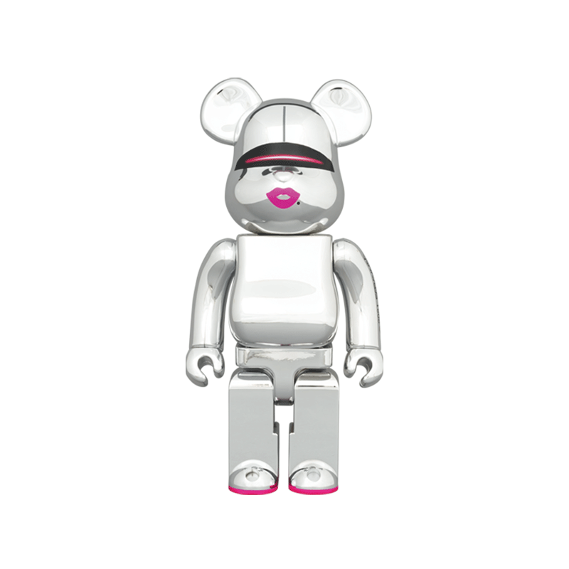 收藏系列 Be@rbrick 1000%系列 空山基 红唇 银色