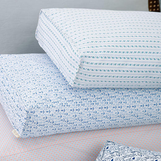 夏日清新系列长方枕荞麦枕头中式长方形护颈枕 商品图2