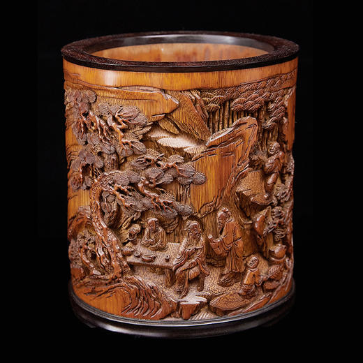 S春庭雅韵竹笔筒16.5x14.5cm ZYXD 商品图0