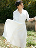 HeyDress白色连衣裙女夏季法式收腰长款气质裙子显瘦仙女裙 商品缩略图2