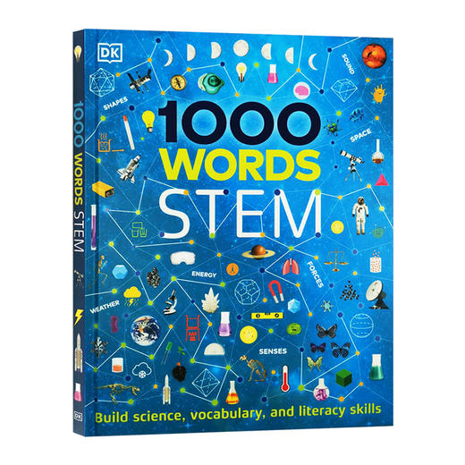 多林金德斯利1000个科学词 英文原版 1000 Words STEM 常用词汇 DK儿童科普英语单词学习书籍 精装 英文版进口原版书 商品图0