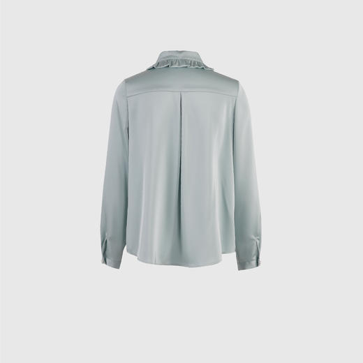 木耳边飘带可拆两用衬衣 商品图3