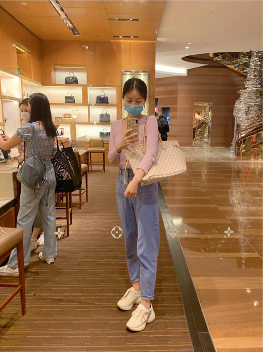 LV 经典购物袋never full-白棋盘格，原单，对花对版，轻松乱真无压力 商品图3