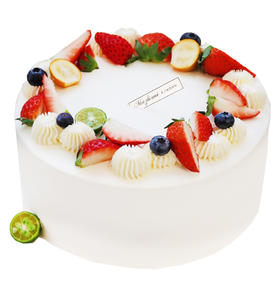 NO.290 ｜小清新草莓款 ｜动物奶油蛋糕