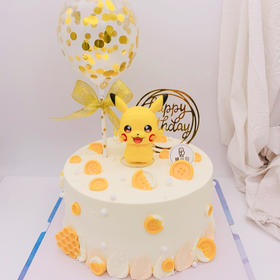 闪电皮卡丘—儿童卡通生日蛋糕