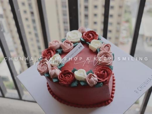 ｜复古心形裱花蛋糕｜ 商品图4