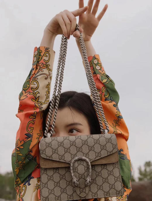Gucci经典酒神包，尺寸也是很适合夏天的20厘米，实用又好看，可以放各种大手机，ding级原单 商品图0