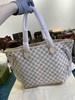 LV 经典购物袋never full-白棋盘格，原单，对花对版，轻松乱真无压力 商品缩略图5