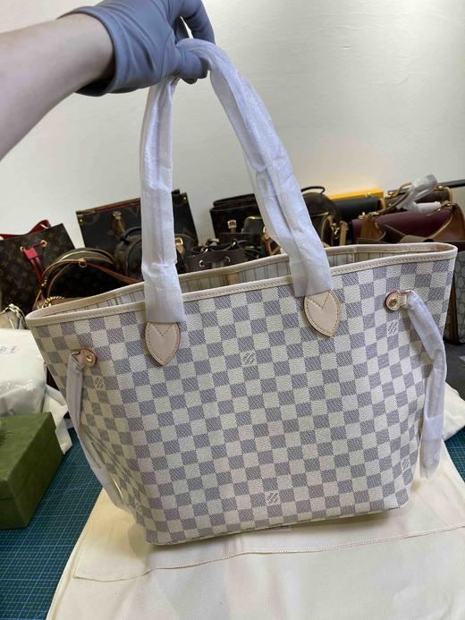 LV 经典购物袋never full-白棋盘格，原单，对花对版，轻松乱真无压力 商品图5