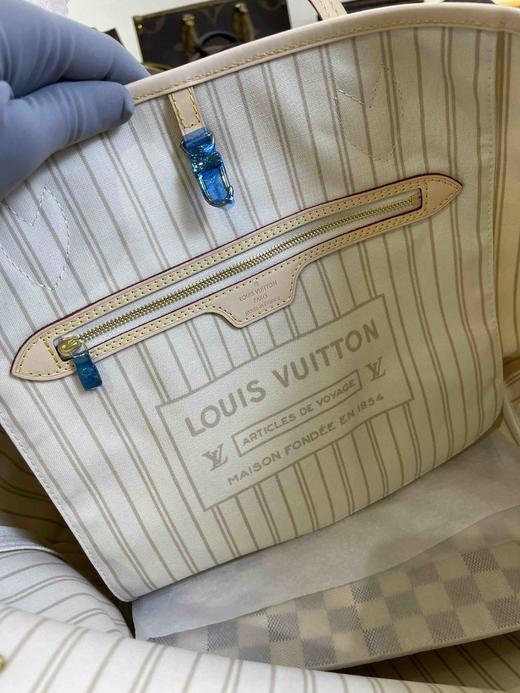 LV 经典购物袋never full-白棋盘格，原单，对花对版，轻松乱真无压力 商品图7