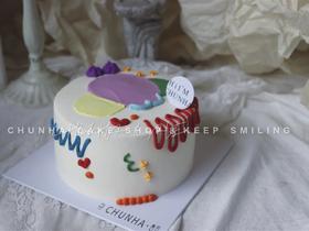 ｜撞色复古｜蛋糕