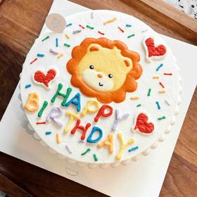 小狮子手绘蛋糕