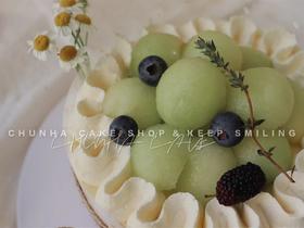 ｜冰淇淋乳酪蜜瓜蛋糕🍈｜