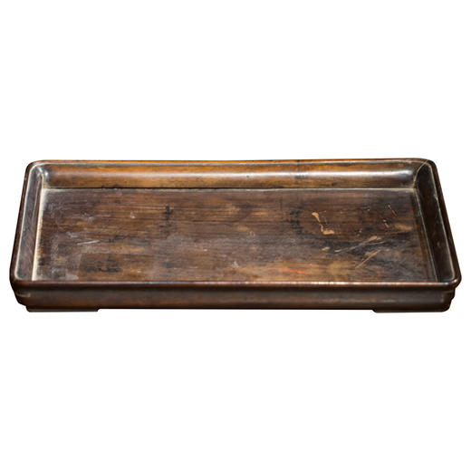 清代 红木素工文房盘 商品图5