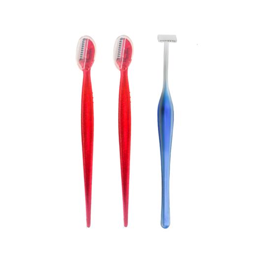 日本进口KAI贝印迷你修眉刀3支装（初学者修眉刀） 商品图2