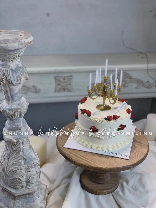 #复古绝美 手绘烛台蛋糕 商品图1