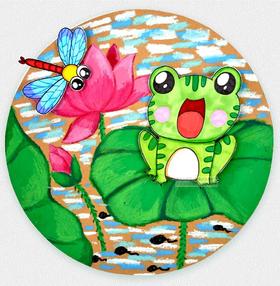 6-8岁《热闹的夏日池塘》【自动发货：下单后，点击手机短信中收到的链接，即可获取文件下载的链接；如有任何问题，可添加客服微信hm33268获得帮助】