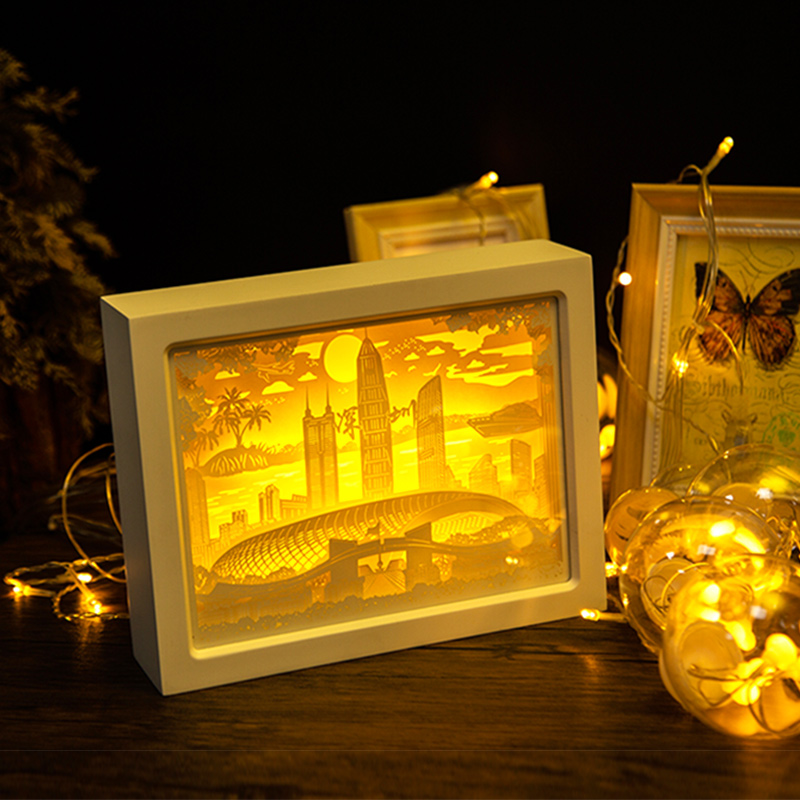 深圳手信文艺纸雕灯礼盒