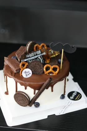 【生日蛋糕】巧克力淋面酒瓶款