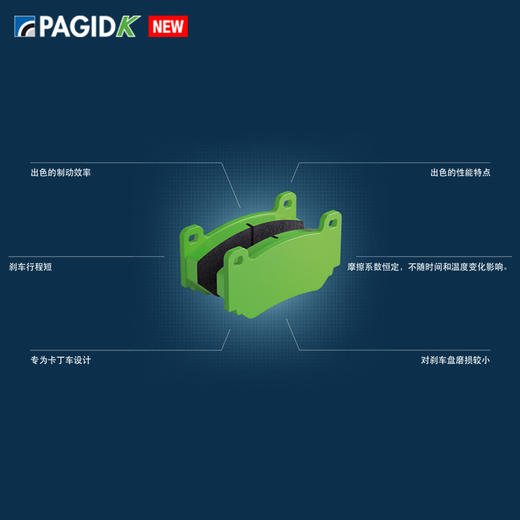 PAGID K卡丁车高性能刹车片/ PAGID Racing制动系统系列 商品图0