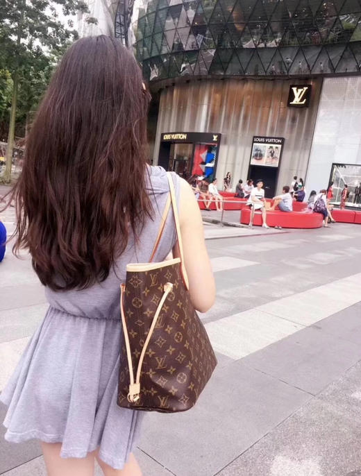 LV 经典购物袋never full-老花红色内里，原单，对花对版，轻松乱真无压力 商品图2