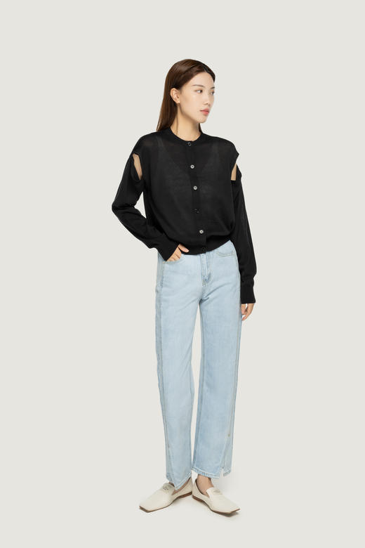 【积分兑换】 臣禾【小设计】圆领针织开衫S211090822【奥莱】 商品图8