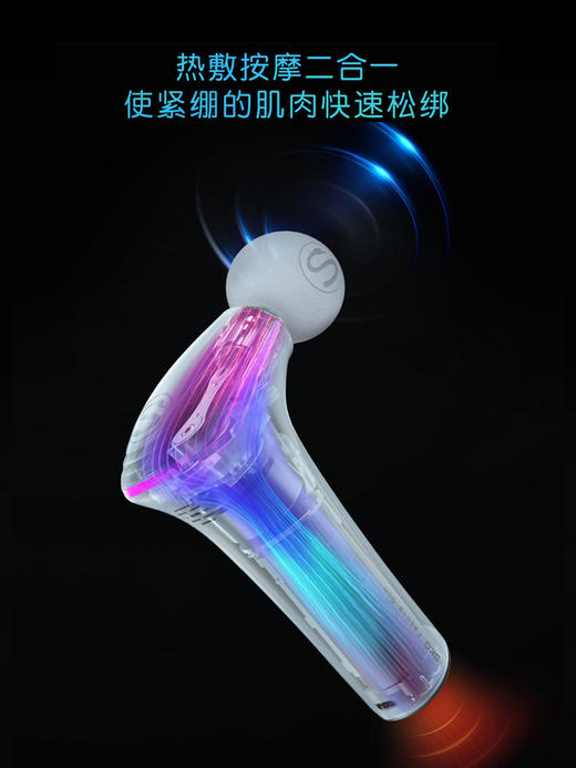 skg筋膜枪迷你款颈膜枪女旗舰店小型健身放松器热敷肌肉按摩枪F5 商品图2