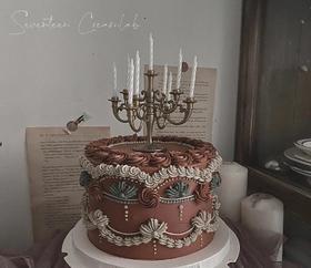 ｜复古手绘ins风蛋糕｜