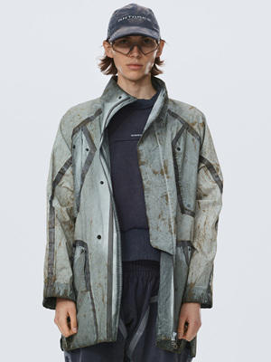 HAMCUS /LPU / Geo-Panel overcoat/TS 商品图0