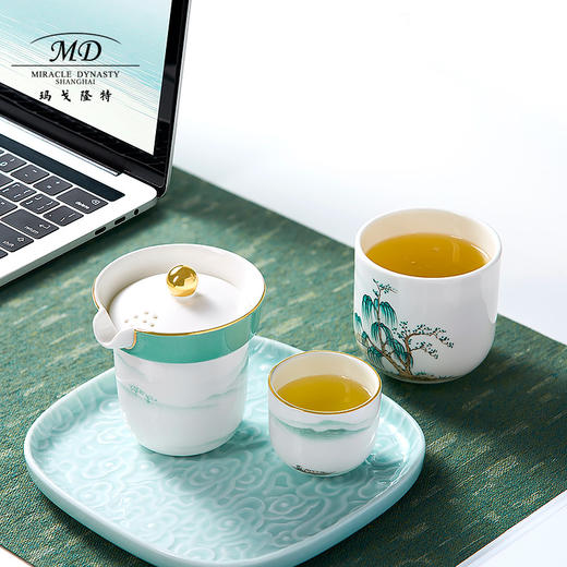 【云粉节】10楼玛戈隆特西湖盛宴4头茶具-远山吊牌价768元活动价648元 商品图1