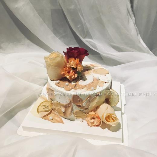 #秋天的落叶#烛台款奶油蛋糕 商品图2