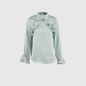 荷叶边装饰上衣