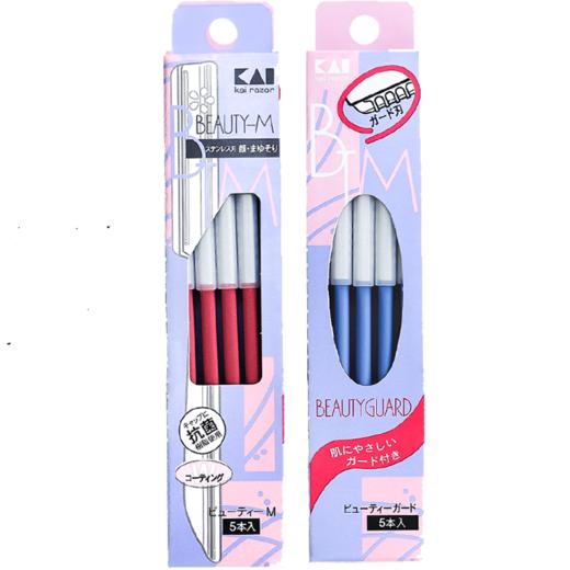 日本进口KAI贝印修眉刀5件套装 商品图3