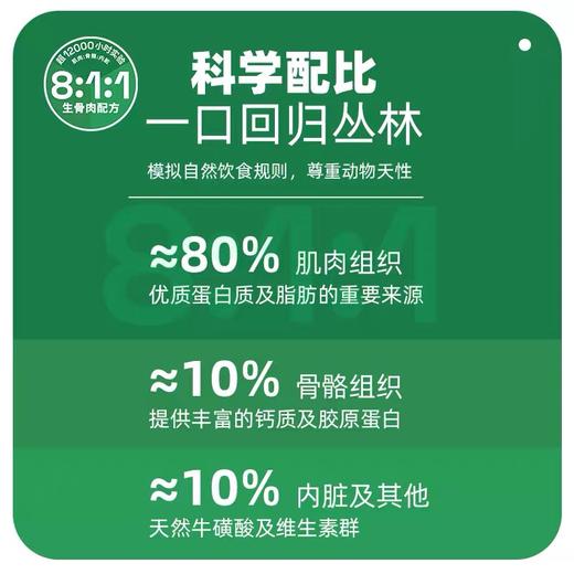【还原爱宠食肉天性】帕特诺尔冻干生骨肉猫咪狗狗零食鹌鹑牛肉三文鱼冻干猫粮狗粮肉饼 商品图6