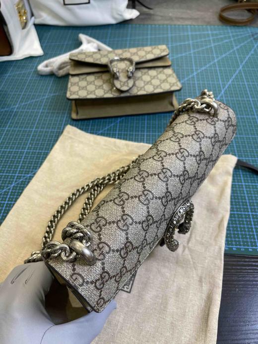 Gucci酒神包25厘米，绝美钻扣，尺寸不大不小刚刚好，实用又好看，可以放各种大手机，ding级原单 商品图7