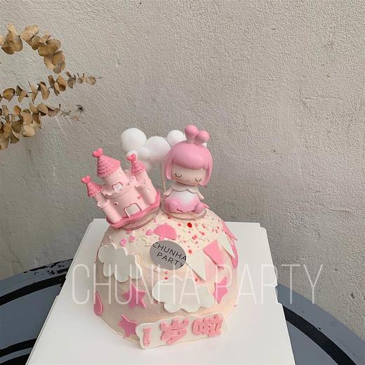#我一岁啦# 女宝宝翻糖蛋糕 商品图0