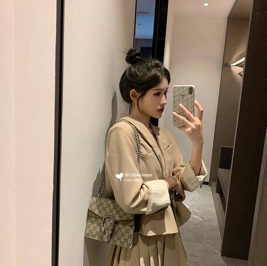 Gucci经典酒神包，尺寸也是很适合夏天的20厘米，实用又好看，可以放各种大手机，ding级原单 商品图3