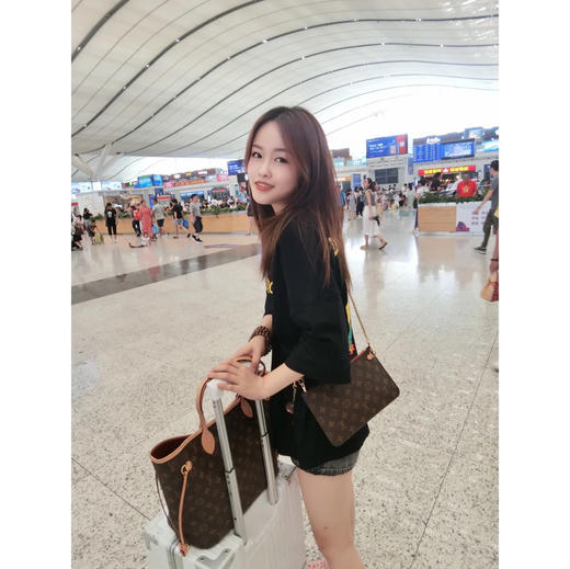 LV 经典购物袋never full-老花红色内里，原单，对花对版，轻松乱真无压力 商品图3