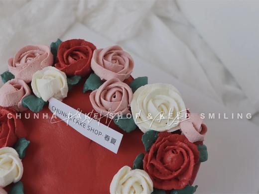 ｜复古心形裱花蛋糕｜ 商品图1