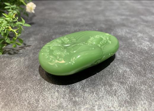 【御珠宫坊·传藏系列】碧玉观音牌 商品图8