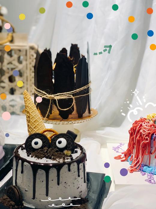 #大眼睛# 咸奶油奥利奥蛋糕🎂 不甜腻，很适合宝宝过生日 商品图1