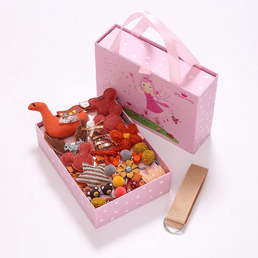 【儿童发饰】24件女童头饰礼盒套装夹子韩国宝宝发夹儿童发饰女孩发卡头绳皮筋 商品图1