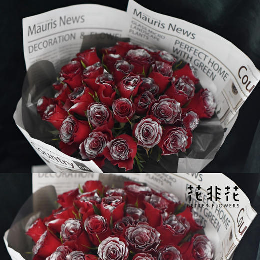 《Dear》银边新娘玫瑰花束 商品图3