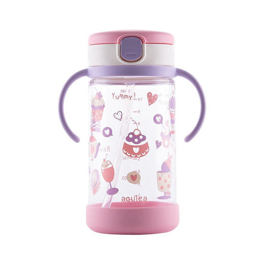 日本利其尔Richell卡通透透杯吸管杯（杯垫款）320ml 商品图5